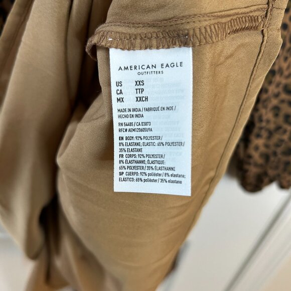 AE Long-Sleeve High Neck Mesh Mini Dress - Picture 4 of 5